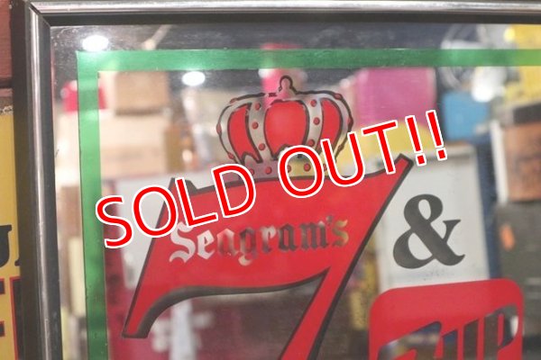 画像3: dp-190301-25 7up×Seagram's Seven Crown / 1980's Pub Mirror