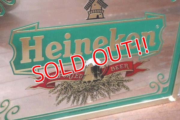 画像2: dp-190201-79 Heineken / 1970's Pub Mirror