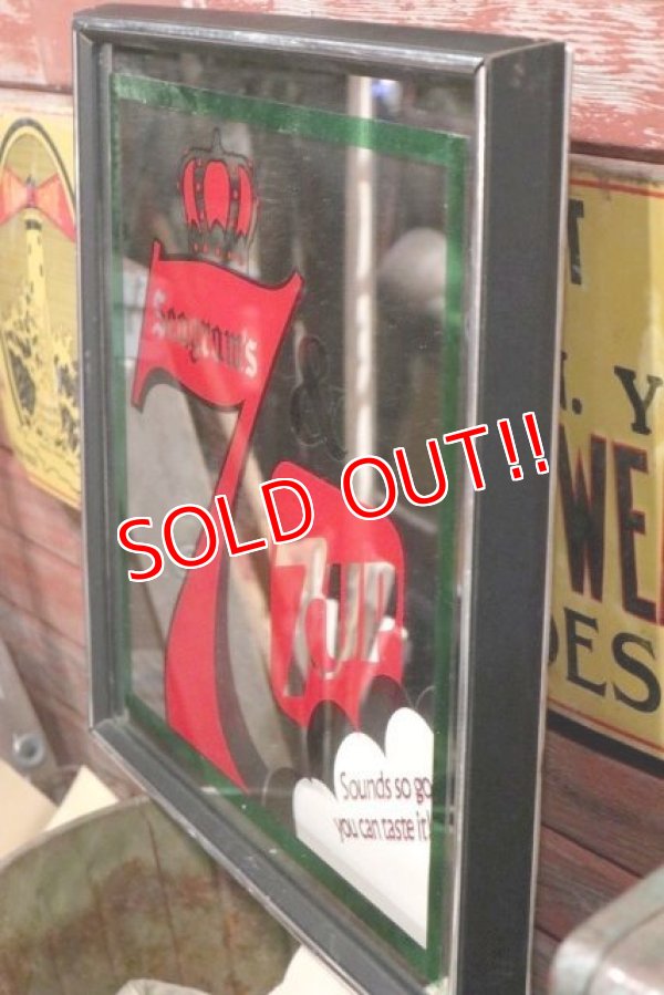 画像7: dp-190301-25 7up×Seagram's Seven Crown / 1980's Pub Mirror