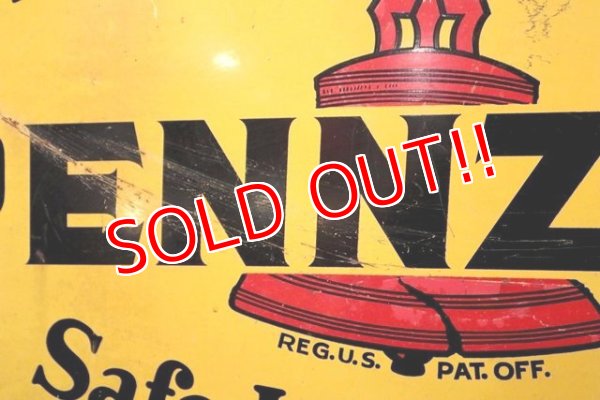 画像10: dp-190301-14 PENNZOIL / 1950's-1960's W-side Metal Sign