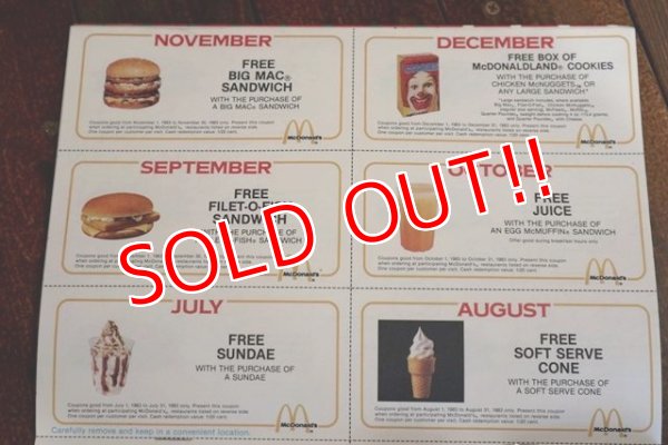 画像9: ct-190301-10 McDonald's / 1983 Coloring Calendar