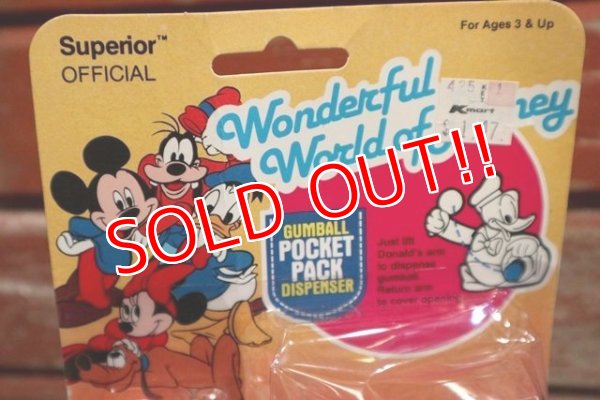 画像2: ct-190301-26 Donald Duck / Superior 1980's Gum Ball Pocket Pack Dispenser