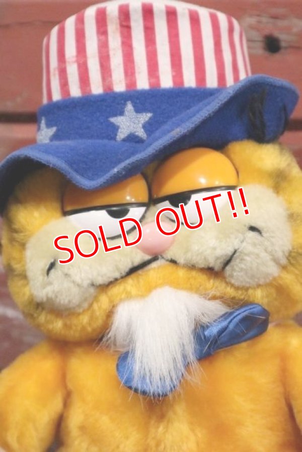 画像2: ct-190301-14 Garfield / DAKIN 1980' Plush Doll "Uncle Sam"