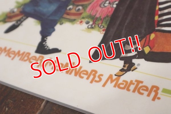 画像5: ct-190301-45 McDonald's / 1970's Place Mat "Big Mac Police & Hamburglar"