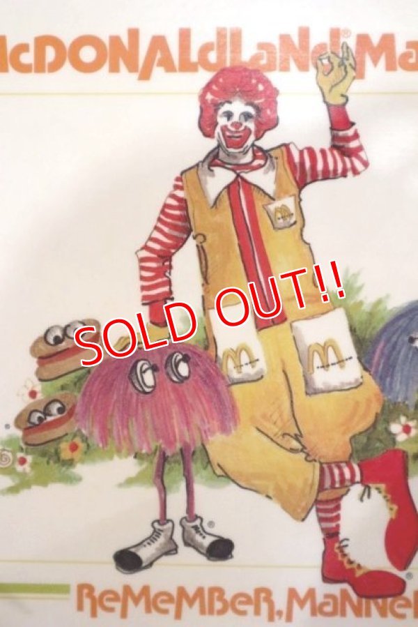 画像2: ct-190301-44 McDonald's / 1970's Place Mat "Ronald McDonald"