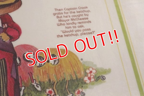 画像4: ct-190301-46 McDonald's / 1970's Place Mat "Mayor McCheese & Captain Krook"