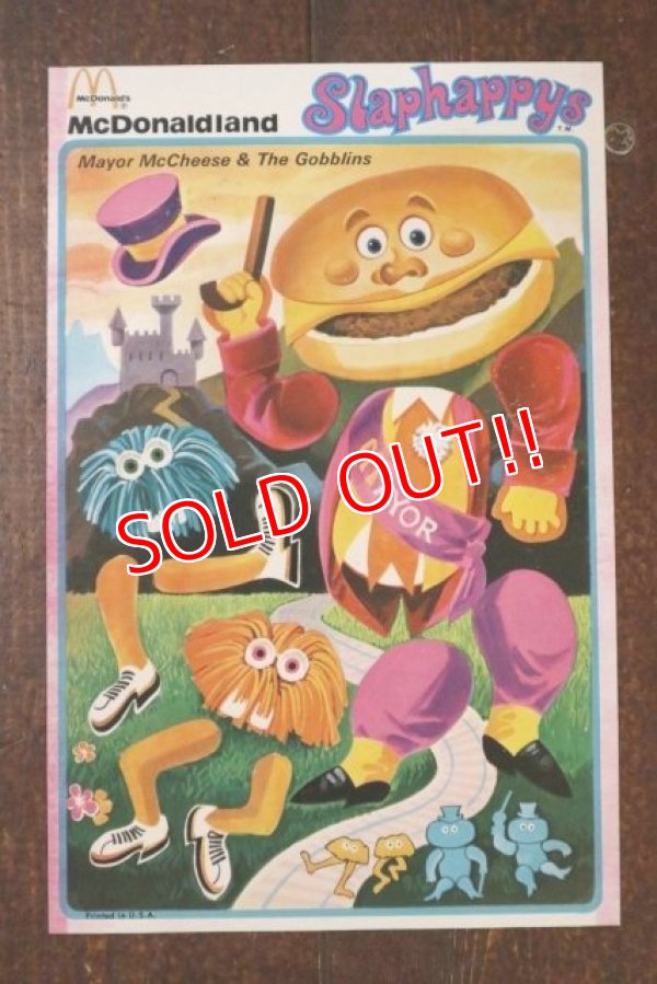 画像1: ct-190301-50 McDonaldland / 1970's Slaphappys Sticker "Mayor Mccheese & The Gobblins"