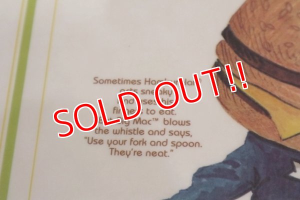 画像4: ct-190301-45 McDonald's / 1970's Place Mat "Big Mac Police & Hamburglar"