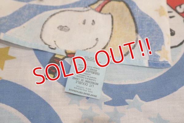 画像7: ct-190301-43 Snoopy / 1970's-1980's Double Size Sheet