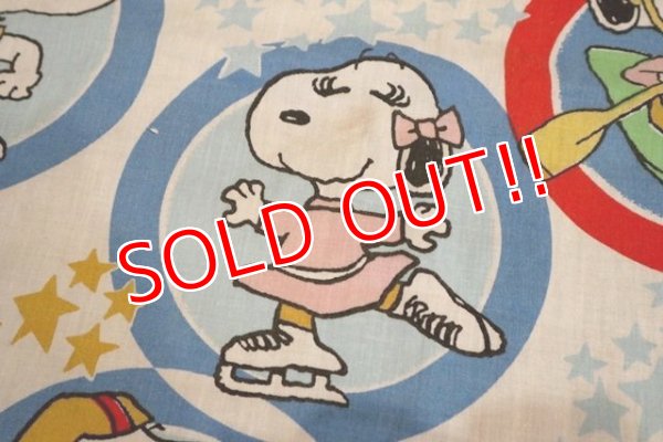画像6: ct-190301-43 Snoopy / 1970's-1980's Double Size Sheet