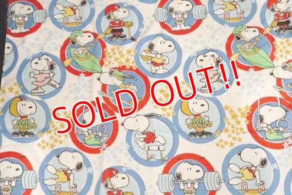 画像2: ct-190301-43 Snoopy / 1970's-1980's Double Size Sheet