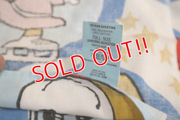 画像8: ct-190301-43 Snoopy / 1970's-1980's Double Size Sheet