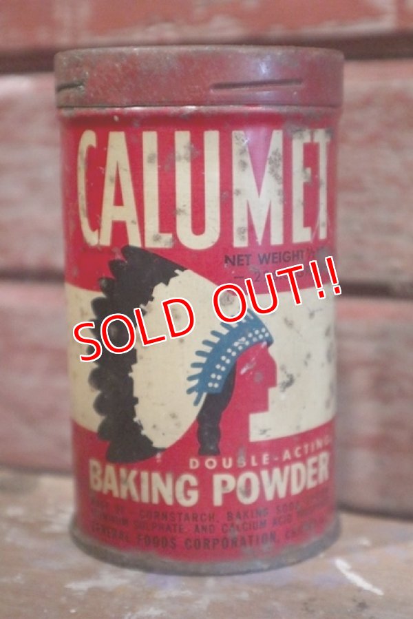 画像1: dp-190301-43 CALUMET / Vintage Baking Powder Can