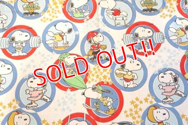 画像3: ct-190301-43 Snoopy / 1970's-1980's Double Size Sheet