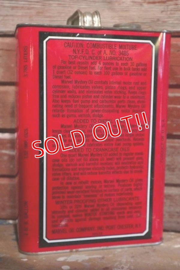 画像2: dp-190301-45 Marvel Mystery Oil / Vintage ONE U.S.Gallon Can