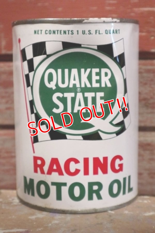 画像1: dp-190201-13 QUAKER STATE / 1960's Racing Motor Oil Can