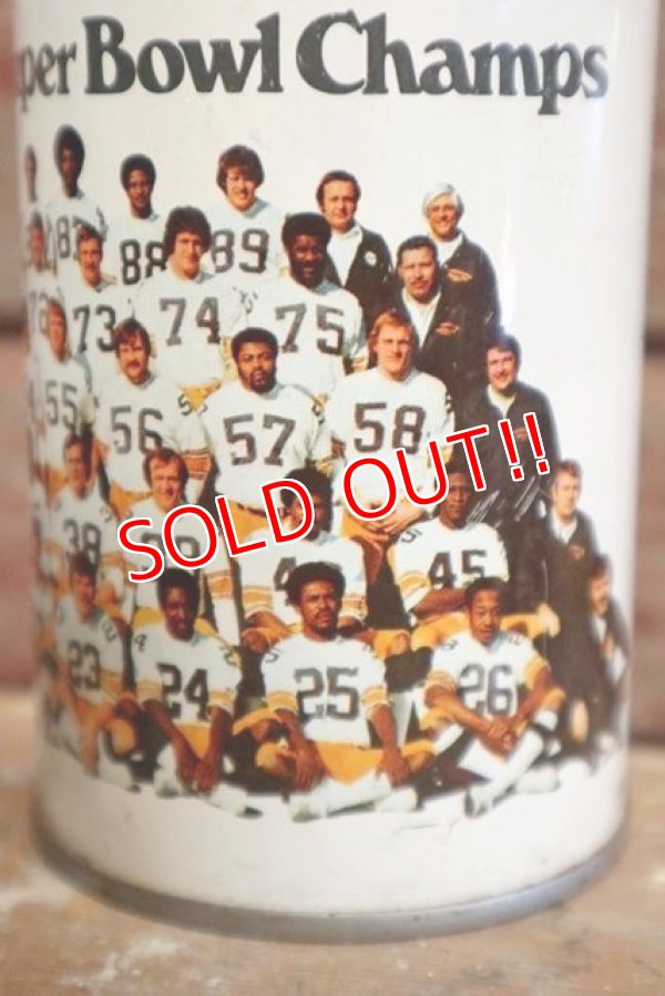 画像6: dp-190301-34 Pittsburgh Steelers / 1975 Super Bowl Camp Beer Can