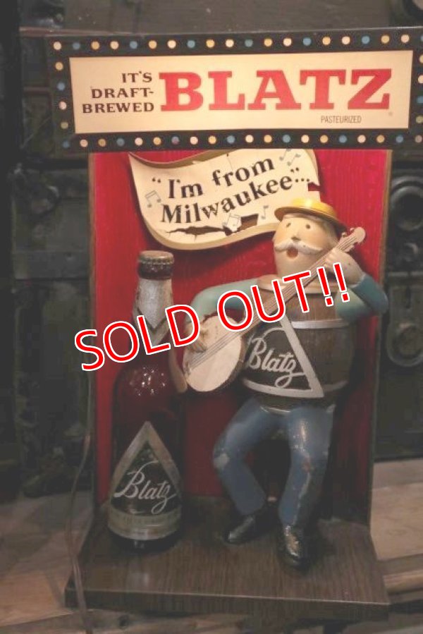 画像2: ct-190401-92 BLATZ Beer / Vintage Barrel Guy  Lighted Display