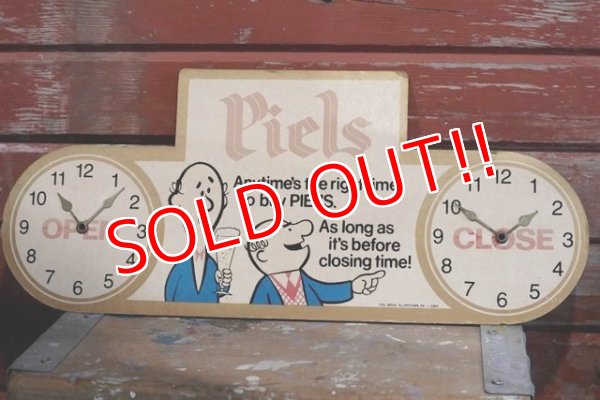 画像2: ct-190401-65 Piels Beer / 1950's-1960's OPEN・CLOSE Cardboard Sign