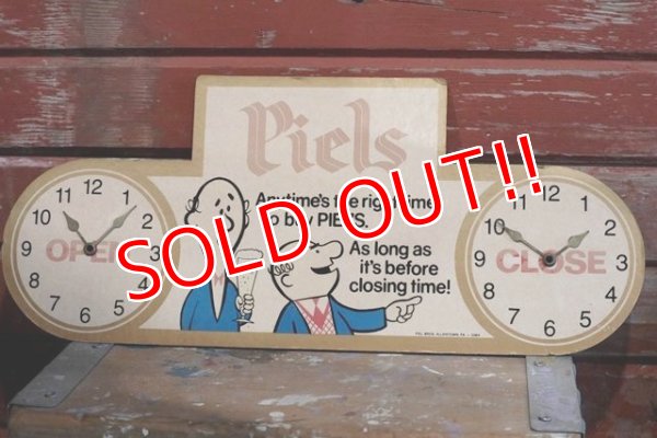 画像1: ct-190401-65 Piels Beer / 1950's-1960's OPEN・CLOSE Cardboard Sign