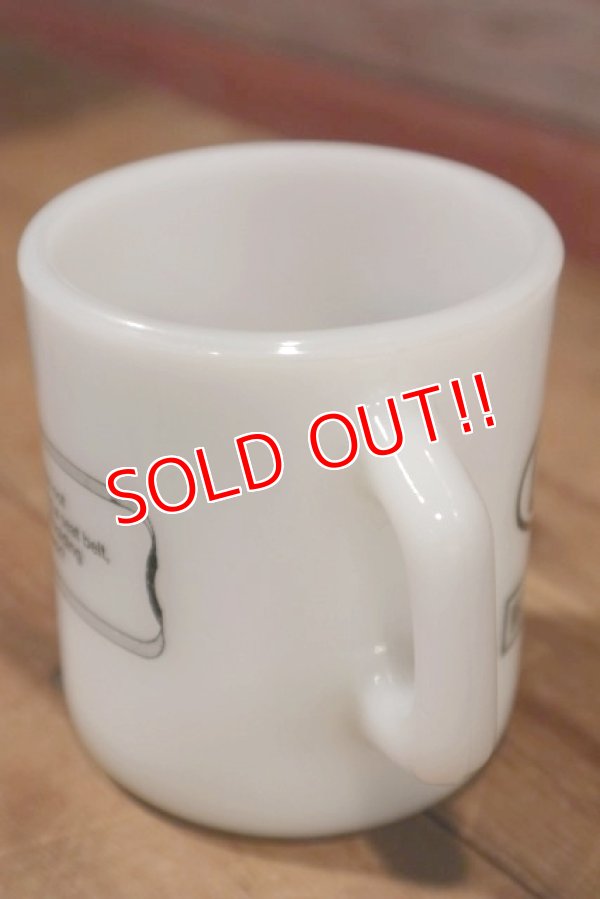 画像4: dp-190401-43 Galaxy / DU PONT 1960's-1970's Milk Glass Mug