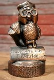 画像1: ct-190401-71 Riverside Tire / 1970's Owl Coin Bank