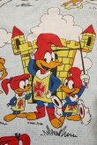 画像2: ct-190402-30 Woody Woodpecker / 1970's Flat Sheet  (Twin)