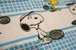 画像5: ct-190402-31 Snoopy & Woodstock / 1970's Flat Sheet "Tennis"  (Twin)