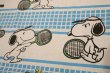 画像3: ct-190402-31 Snoopy & Woodstock / 1970's Flat Sheet "Tennis"  (Twin)