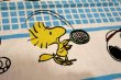 画像6: ct-190402-31 Snoopy & Woodstock / 1970's Flat Sheet "Tennis"  (Twin)