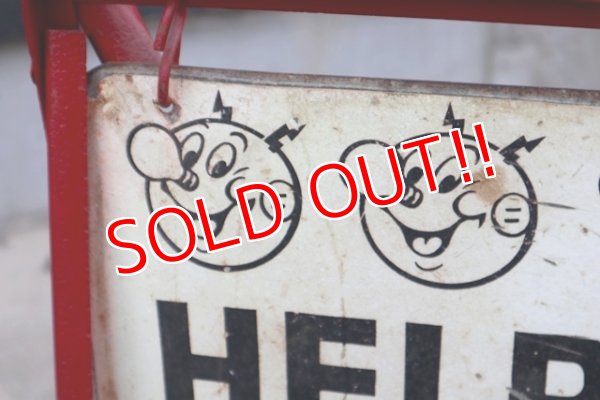 画像2: ct-190401-05 Reddy Kilowatt / 1950's-1960's Stand Sign "Helping Build Florida"