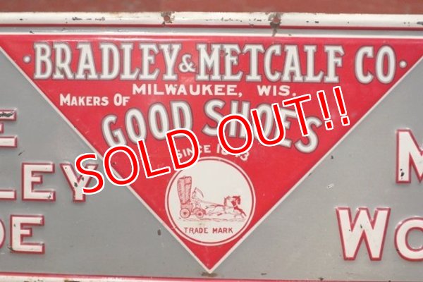画像2: dp-190402-19 Bradley-Metcalf Shoe Company / 1920's-1930's Metal Sign