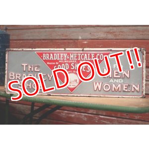 画像: dp-190402-19 Bradley-Metcalf Shoe Company / 1920's-1930's Metal Sign
