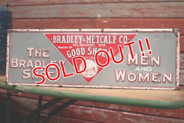 画像1: dp-190402-19 Bradley-Metcalf Shoe Company / 1920's-1930's Metal Sign