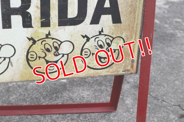 画像4: ct-190401-05 Reddy Kilowatt / 1950's-1960's Stand Sign "Helping Build Florida"