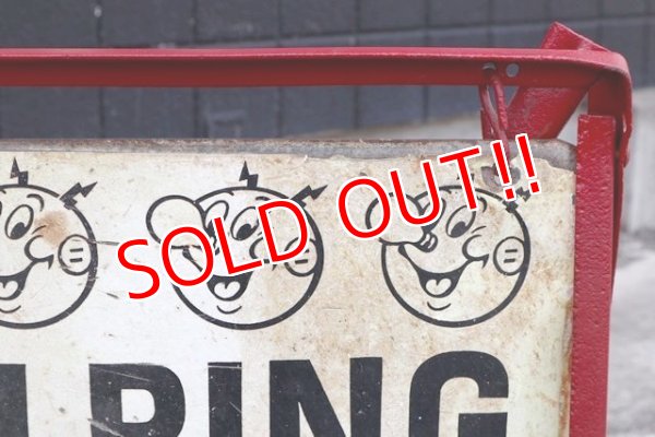 画像5: ct-190401-05 Reddy Kilowatt / 1950's-1960's Stand Sign "Helping Build Florida"