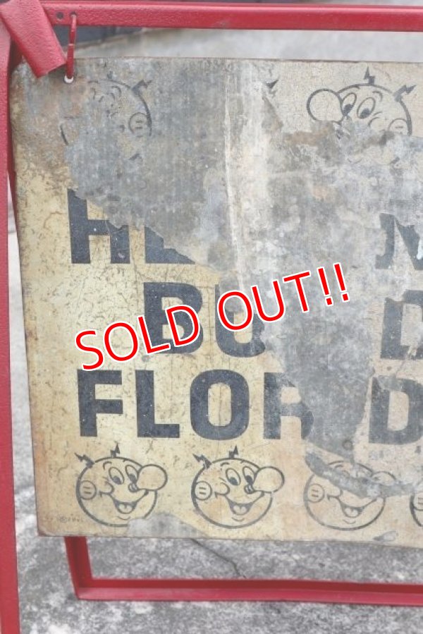 画像8: ct-190401-05 Reddy Kilowatt / 1950's-1960's Stand Sign "Helping Build Florida"