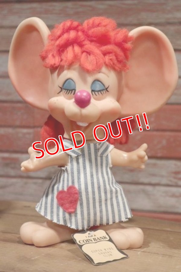 画像2: ct-190402-13 ROYALTY Industries / 1970's Roy Des of Fla Mouse Coin Bank "Rosy"