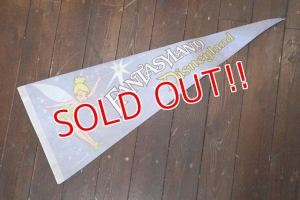 画像2: ct-190402-29 Disneyland Fantasyland / Tinker Bell 1990's Pennant