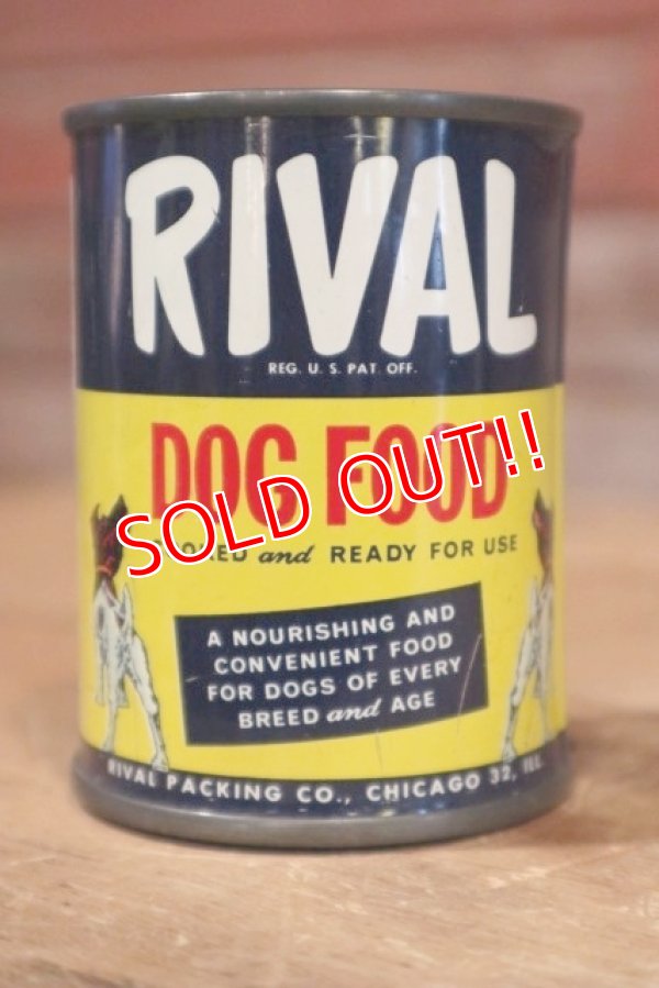 画像2: dp-190402-15 RIVAL Dog Food / 1950's Mini Coin Bank Can