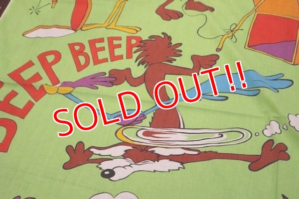 画像4: ct-190401-39 Road Runner & Wile E. Coyote / 1970's Flat Sheet (Twin)