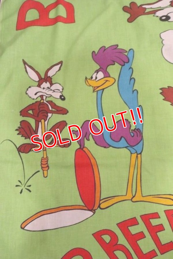 画像5: ct-190401-39 Road Runner & Wile E. Coyote / 1970's Flat Sheet (Twin)