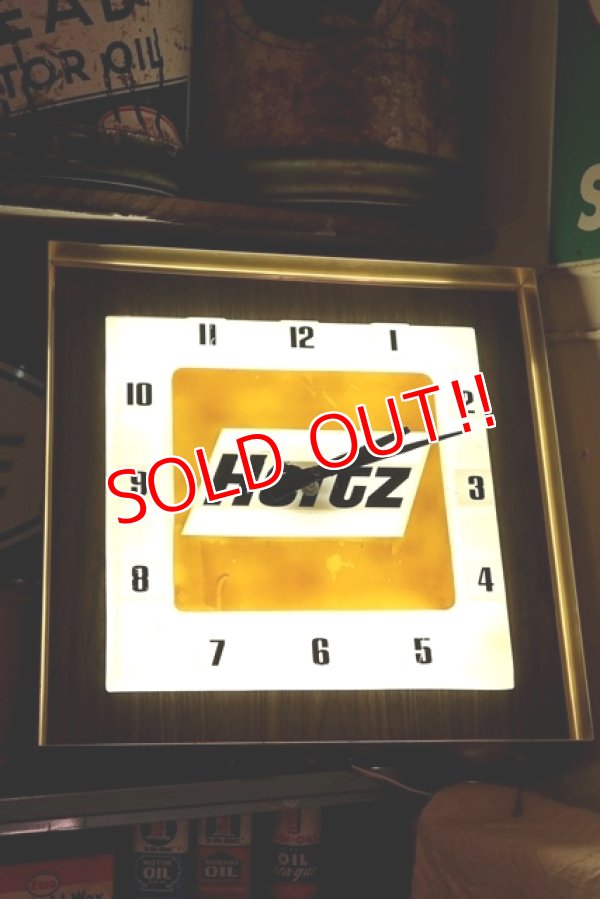 画像1: dp-190401-31 Hertz / 1980's Lighted Sign Clock