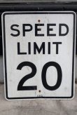 画像1: dp-190402-31 Road Sign "SPEED LIMIT 20"