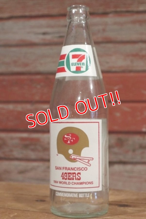 画像1: dp-190402-24 Coca Cola × 7 ELEVEN / San Francisco 49ers 1984 Word Champion Bottle