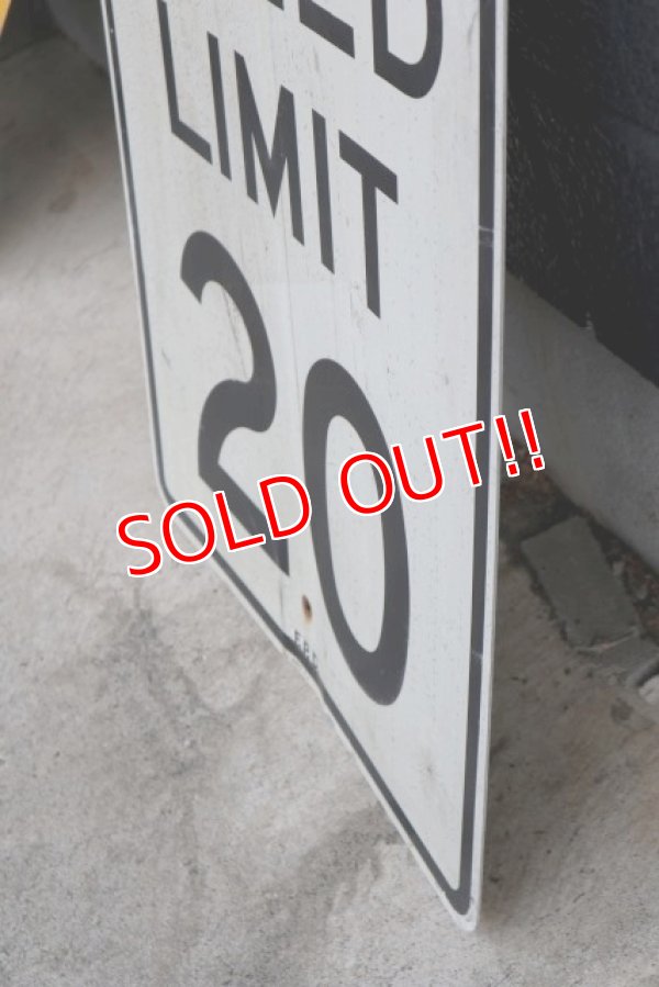 画像5: dp-190402-31 Road Sign "SPEED LIMIT 20"