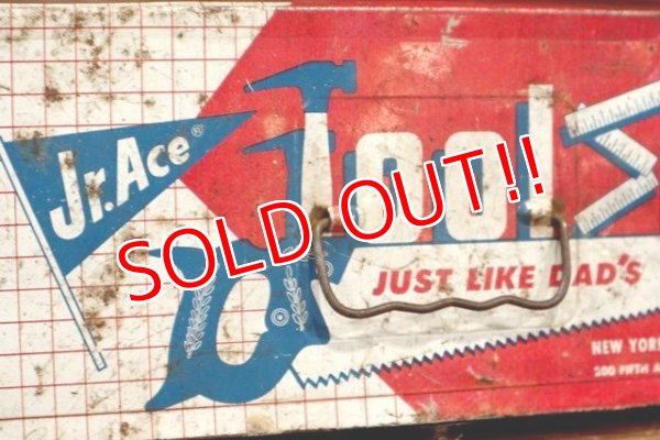 画像2: dp-190402-21 Jr.Ace / Vintage Metal Tool Box 