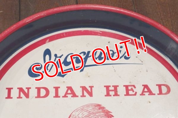 画像2: dp-190402-20 Iroquois INDIAN HEAD BEER & ALE / 1970's Tin Serving Tray