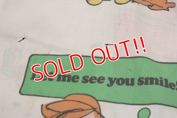 画像9: ct-190402-47 PEANUTS / 1970's Flat Sheet (Twin Size)