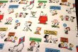 画像1: ct-190402-47 PEANUTS / 1970's Flat Sheet (Twin Size)